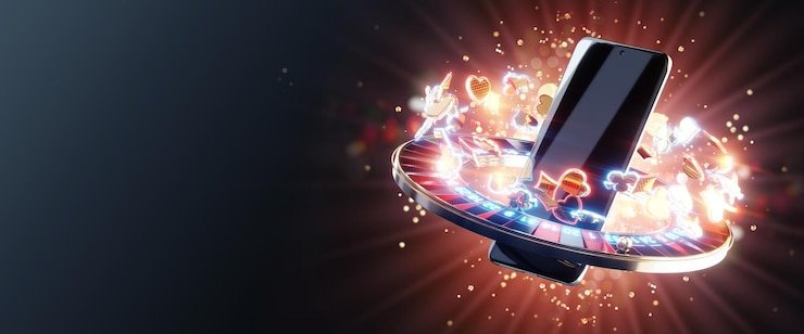 Mobile phone displaying gastoto dashboard with live games grid